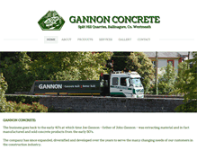 Tablet Screenshot of gannonconcrete.ie